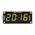 thumbnail image 2 of Arkzeo 0.56 " Inch TM1637 RGB 4-Bits Digital LED Clock Tube Display for Arduino Yellow, 2 of 4