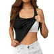 thumbnail image 2 of Camisetas sin mangas para mujer con sujetador incorporado, diseño con tirantes en el cuello, tejido transpirable, camisola informal de verano para interior y exterior., 2 of 8