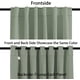 thumbnail image 5 of Cortinas opacas con aislamiento térmico para ventanas, paneles de tratamiento de ventanas, cortinas opacas para oscurecer la habitación, para sala de estar, lengüeta trasera/bolsillo para barra, cortinas para dormitorio, 52 x 84 pulgadas, salvia clara, 2 paneles, salvia clara52 pulgadas de ancho x 45 pulgadas de largo, 5 of 5