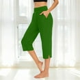 thumbnail image 2 of Women's High Waist Crop Pants Versatile Pull On Trousers for Summer Office Casual and Yoga Wear, 2 of 8