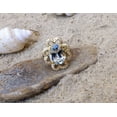 thumbnail image 4 of HeartsAndYou 1.2ct Oval Cut Moissanite Engagement Ring for Women 18k Yellow Gold Over Silver Floral Solitaire, 4 of 7