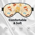 thumbnail image 3 of Naloa Summer Travel Print Sleep Mask for Sleeper, Light Blocking Sleeping Eye Mask for Women Men, Eye Shade with Adjustable Strap for Travel, Nap,Meditation, 3 of 7