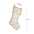 thumbnail image 3 of JeashCHAT Christmas Stockings White Super Soft Plush Christmas Stockings Large Hanging Stockings Ornaments Candy Bag Gift Bag Stockings for Family Christmas Tree Decorations, 3 of 8