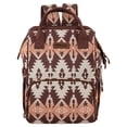 thumbnail image 5 of Wrangler Aztec Travel Backpack Baby Bag for Women with Stroller Strap and Side Bottle Pockets Organized Diaper Bag, Brown, 5 of 8