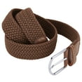 thumbnail image 4 of LELINTA Belt for Men Women, Mens Stretch Braided Web Belt Elastic for Casual Golf Hunting Pants Jeans, Brown, 4 of 6