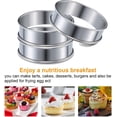 thumbnail image 2 of Yantan 8 Pcs 4.1 Inch Muffin Tart Rings Double Tart Ring Stainless Steel Round Ring Mold Cooking, 2 of 8