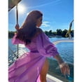 thumbnail image 5 of Fortune Femmes Maille Pure Bikini Cover-ups Transparentes Crop Tops Jupe 2pcs, 5 of 5