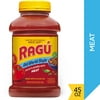 Ragu Old World Style Sauce Flavored with Meat, Made with Olive Oil, Perfect for Italian Style Meals at Home, 45 OZ