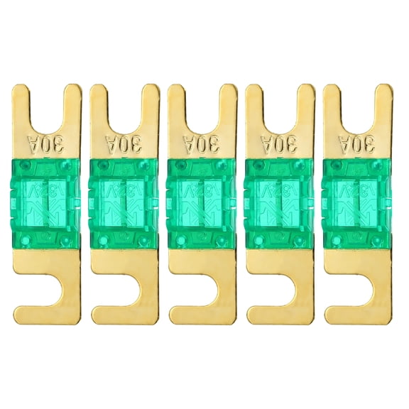 5 Pcs 30 A 32 V Mini ANL Fuse Replacement Electrical Protection Electronics Blade Fuse for Automotive Marine Audio Video System