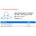 thumbnail image 2 of Water Pump Gasket Kit - Compatible with 1988 - 1998 Chevy C1500 1989 1990 1991 1992 1993 1994 1995 1996 1997, 2 of 2