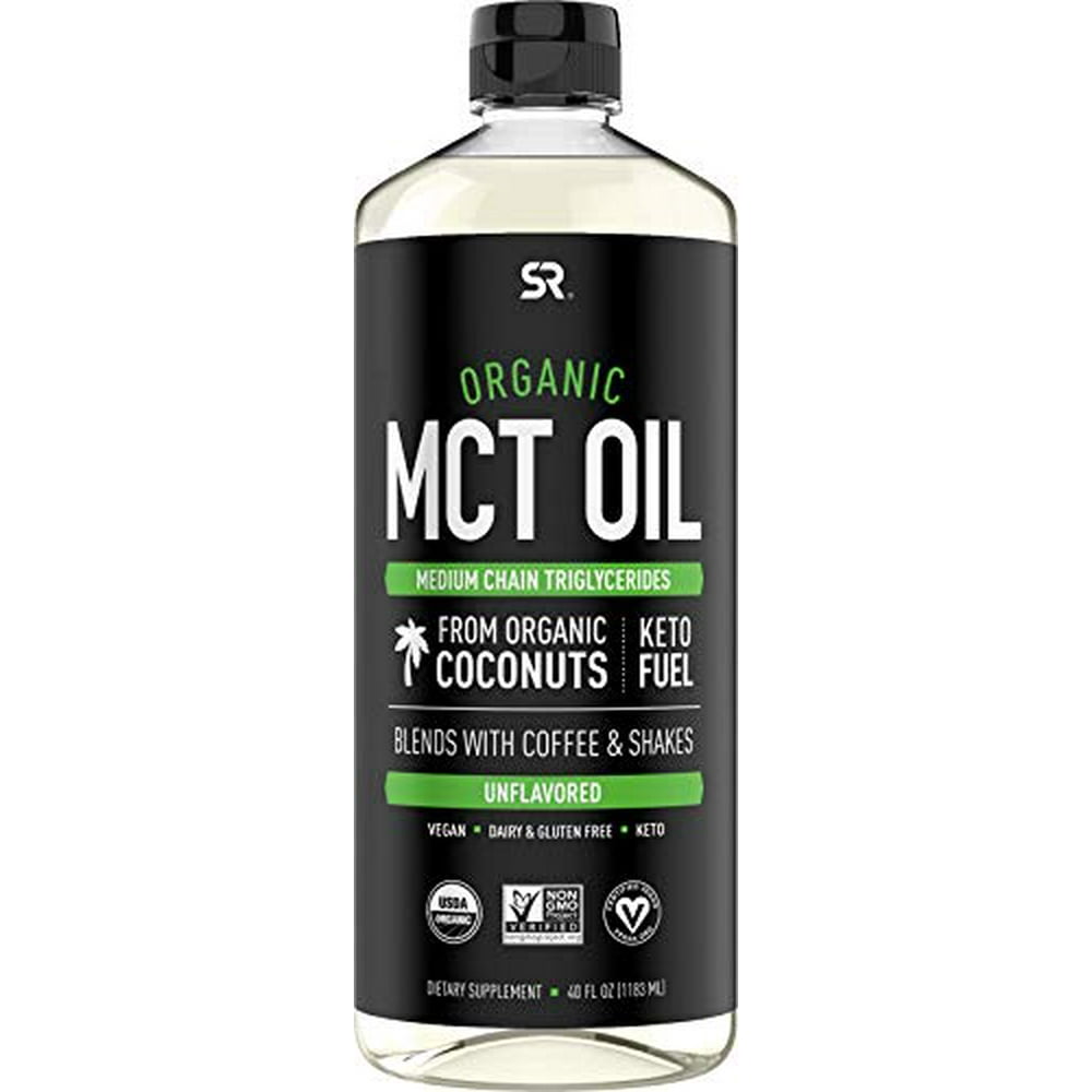 Sports Research Organic MCT Oil derived from ONLY Coconut 'XL' 40oz