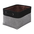 thumbnail image 7 of Foldable Fabric Storage Bin - Large-Capacity Organizer for Clothes/Toys/Gifts, Soft Collapsible Storage Basket for Home Use, Durable Washable Fabric with Reinforced Handles, 15*11*9in, Gray, 7 of 7