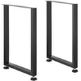 thumbnail image 5 of KFFKFF 28 Inch Adjustable Furniture Legs Square Solid Steel Set of 2 Black, 5 of 9