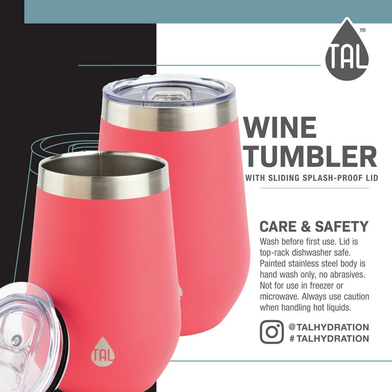 Stainless Insulated Wine Tumblers - Enamel Dipped