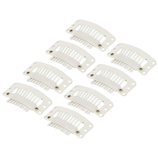 Pinces à Cheveux, 100 Pcs 9 Dents Pinces d'Extension pour Cheveux à Domicile