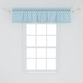 thumbnail image 2 of Ambesonne Moroccan Window Valance, Mosaic Pattern Repeating Glazed Zellige Art Stars Roman Inspirations, Curtain Valance for Kitchen Bedroom Decor with Rod Pocket, 54" X 12", Green Blue White, 2 of 3