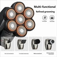 thumbnail image 6 of Men's Bald Head Shaver with 7-Blade High-Performance System, Waterproof Wet/Dry Use, Fast-Charging Kit with LED Display, Nose Hair Trimmer, Facial Cleansing Brush, and Hair Clipper, 6 of 9