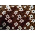 thumbnail image 4 of oneOone Cotton Silk Brown Fabric Florals Craft Projects Decor Fabric Printed By The Yard 42 Inch Wide-ZWW, 4 of 4