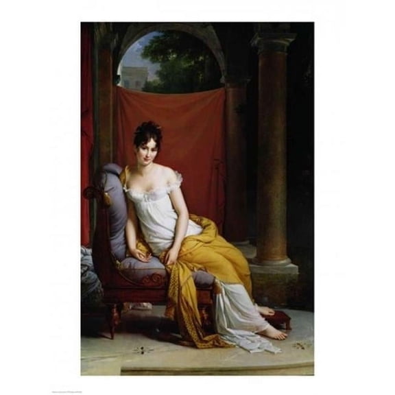 Portrait of Madame Recamier Poster Print by Francois Gerard - 24 x 36 in. - Large