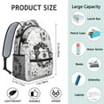 thumbnail image 6 of Softball & Volleyball Print Backpack for Teens - Waterproof & Lightweight Student Bookbag - Breathable Shoulder Straps for Comfort, 6 of 6