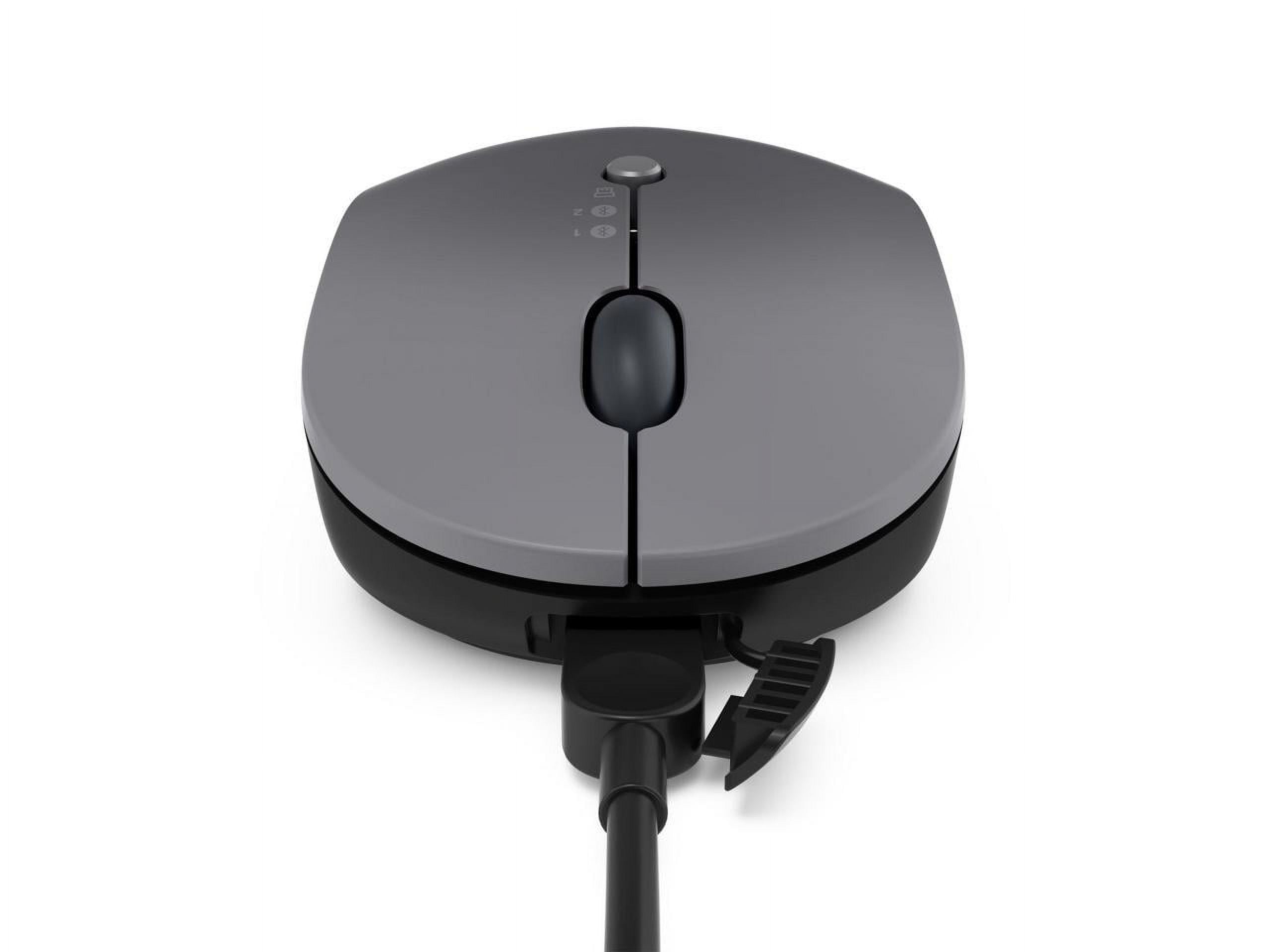 Lenovo Go Wireless Multi-Device Mouse - Wireless Connectivity - USB-C Nano Receiver - Bluetooth 5.0/2.4 GHz Radio Frequency - Blue optical sensor with adjustable DPI - Up to 3-months Battery Life