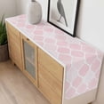 thumbnail image 4 of Pink Geometric Table Runner - 60 Inch Long, Kitchen Dining Table Runner Dresser Scarves, Morocco Modern Simple Abstract Aesthetic Farmhouse Decor for Coffee Tables Wedding Party Banquet, 4 of 8
