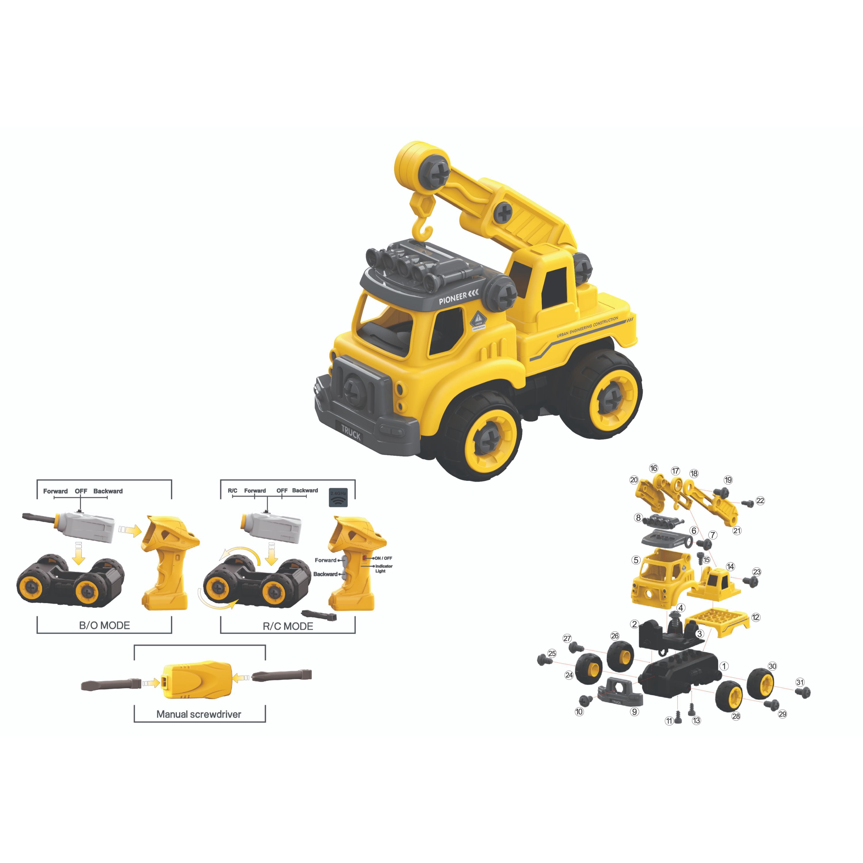 Edushape Big Job Truck Radio Control Car