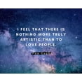 thumbnail image 2 of ArtsyQuotes 24x20 Black Ornate Wood Framed with Double Matting Museum Art Print Titled - Van gogh Quote: Love People, 2 of 4