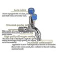 thumbnail image 4 of Water Tap With Lock Key Anti-theft Single Hole Metal Washing Machine Faucet For Home(1pcs-yellow)_Perfect Gift, 4 of 5