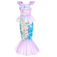 thumbnail image 2 of Vestido de princesa Ariel de La Sirenita de Disney para niñas, disfraz de lentejuelas, disfraz para niños, disfraz para Halloween, carnaval, fiesta de cumpleaños, ropa de 2 a 10 años, 2 of 5