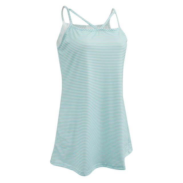 camiseta de tirantes con rayas correa de espagueti chaleco tanque verano casual l verde Sunnimix camiseta sin mangas de cami