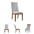 thumbnail image 6 of Signature Design by Ashley Lyncott Upholstered Dining Side Chair, Beige/Brown, Mid-Century Modern Wood Chair with Fabric Seat, 6 of 8