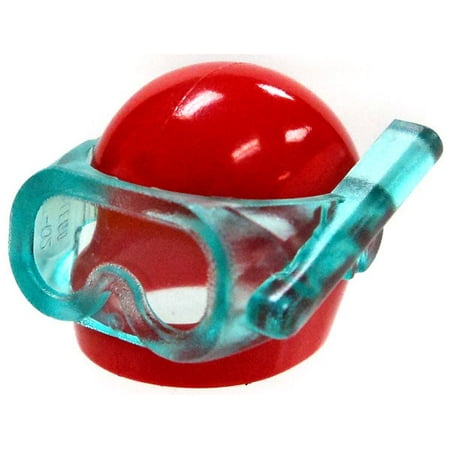 City Helmet - LEGO LEGO City Red Helmet with Trans-Light Blue Visor Scuba Diver Mask