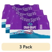 (3 pack) Ocean Spray® Cran-Grape® Juice Drinks, 10 fl oz Bottles, 12 Count
