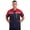 Red&Navy Blue, variant on Mens Long Sleeve Reflective Stripes Work Jacket Work Shirt Mechanic Uniform Zipper Factory Red&Navy Blue 170/L