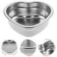 thumbnail image 3 of Plat à Collation en Forme de Cœur Plat en Acier Inoxydable Assiette à Collation Assiette à Dessert Plat de Barbecue Ménager, 3 of 7