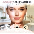 thumbnail image 5 of COWIN 10x Magnifying Lighted Makeup Mirror with 360° Rotation, Touch Sensor Control, Natural Daylight LED Light, Powerful Locking Suction Cup, 5 of 10
