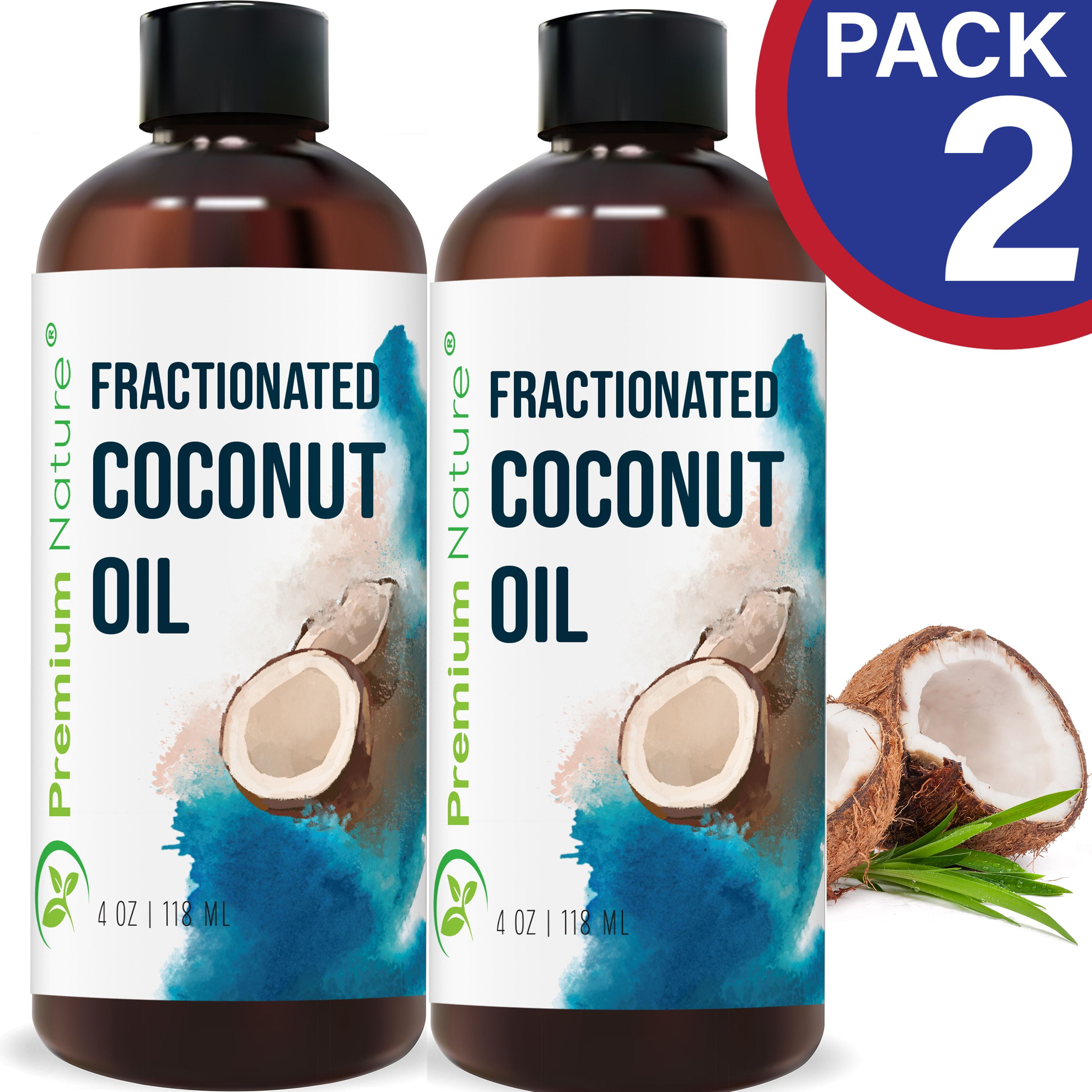 Fractionated Coconut Oil 4 OZ 2pk Bottle Walmart Canada