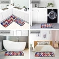 thumbnail image 4 of SKYSONIC 2PCS Chic Geometric Pattern Kitchen Rug and Mat Boho Tribal Floor Runner Rug Anti Fatigue Non Slip Comfort Mat for Doormat Laundry Room Hallway 19.7"x27.6"+19.7"x47.2", 4 of 7
