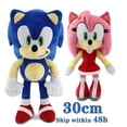thumbnail image 2 of Sonic shadow peluches toy 20-45cm cartoon hedgehog Amy Rose knuckle tail soft stuffed doll child birthday Sonic peluches toys, 2 of 5