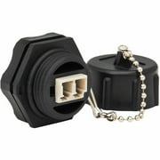 Tripp Lite Rigid Industrial IP68 Duplex Multimode Fiber Coupler (LC/LC) with Dust Cap 10G Ethernet