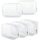 thumbnail image 1 of 5 Pack Clear Zippered Toiletry Carry Pouch Toiletry Bag Portable Makeup Bag, 1 of 5
