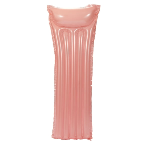 Bluescape Pink Transparent Air Mat, Inflatable Pool Float, Age 14 & up, Unisex