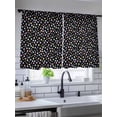 thumbnail image 5 of Sheer Curtains 45 Inch Length, Colorful Polka Dot Semi Sheer Curtains Light Filtering Window Treatment, Modern Minimalist Geometric Black Privacy Voile Drapes for Living Room Bedroom 52x45 Inch, 5 of 7