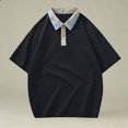 thumbnail image 2 of RMGVDSD Mens Golf Polo Shirts Casual Loose Fit Collared Short Sleeve T Shirt For Spring Summer Polo Shirts For Men Classic Fit Shirt Daily Commuting Shirts, 2 of 5