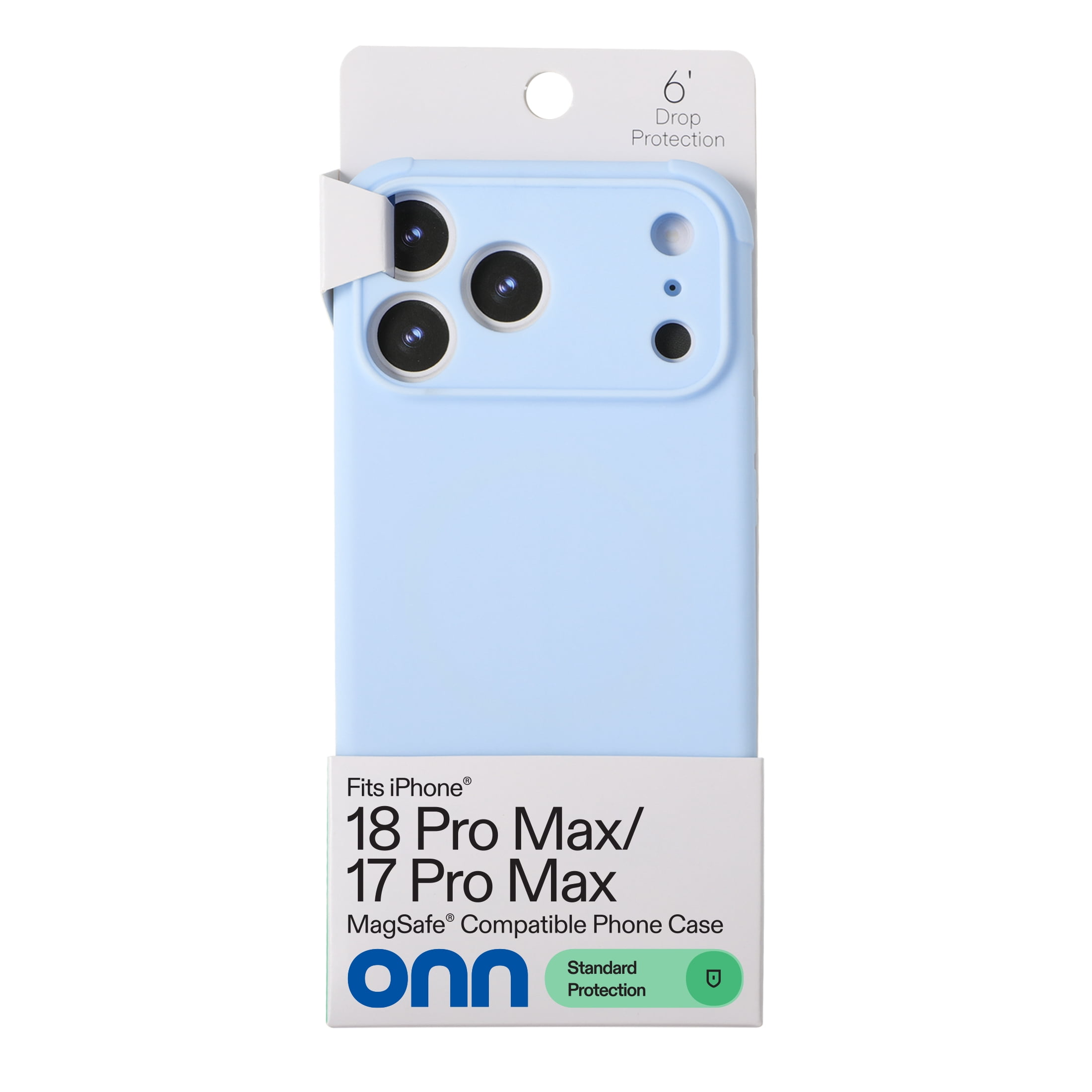 onn iPhone 18 Pro Max and iPhone 17 Pro Max Phone Case with MagSafe, Blue