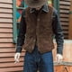 thumbnail image 3 of Traje de hombre, chaleco casual, chaleco con cuello en V, vestido formal informal ajustado para negocios, estilo retro, 3 of 6