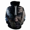 thumbnail image 4 of Venom spring and autumn men's 3D printing Venom hooded hoodie, 4 of 5