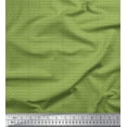 thumbnail image 1 of Soimoi Green Poly Georgette Fabric Geometric Abstract Printed Fabric 1 Yard 52 Inch Wide, 1 of 3
