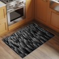 thumbnail image 2 of 2x3 Ft Entryway Area Rug, Gray Forest Kitchen Rug Runner Washable Floor Mat, Pine Trees Modern Mysterious Art Non Slip Indoor Door Mat Throw Carpet for Bathroom Living Room Bedroom, 2 of 8